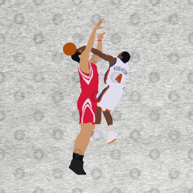 Nate Robinson Block On Yao Ming by rattraptees